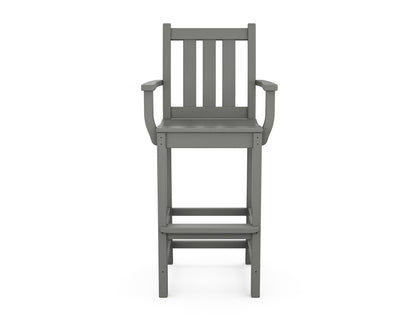 POLYWOOD Traditional Garden Bar Arm Chair