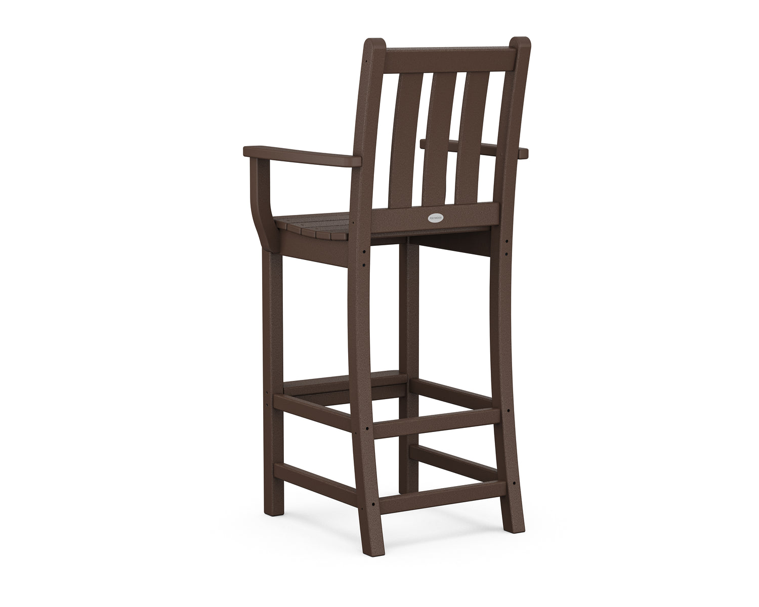 POLYWOOD Traditional Garden Bar Arm Chair