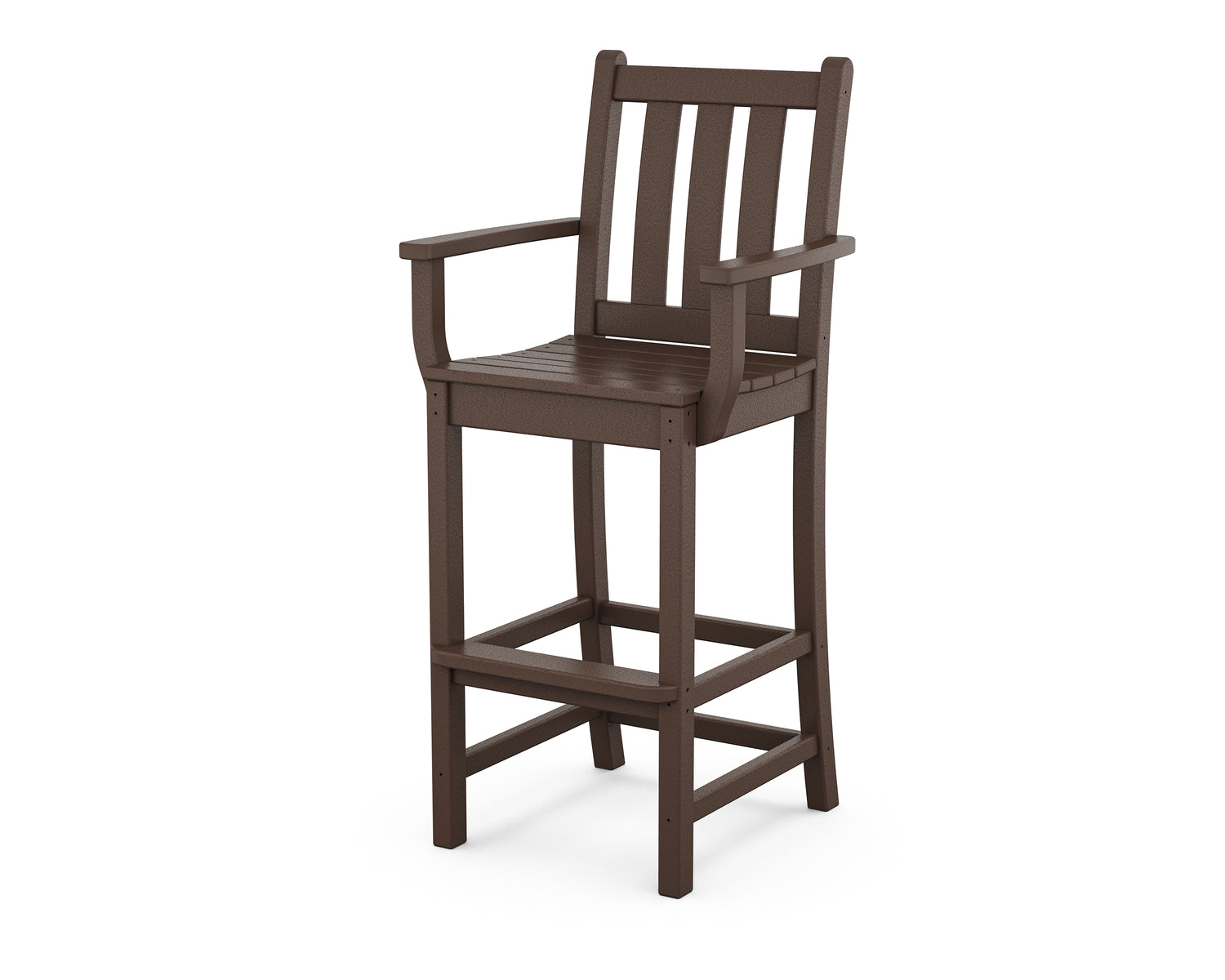 POLYWOOD Traditional Garden Bar Arm Chair