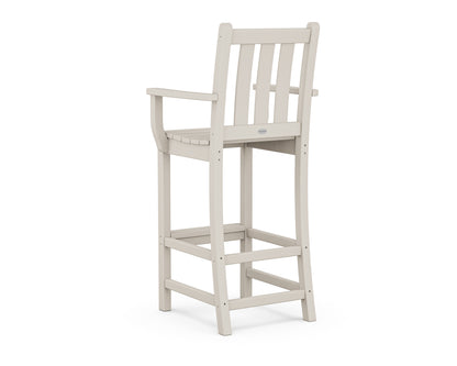 POLYWOOD Traditional Garden Bar Arm Chair