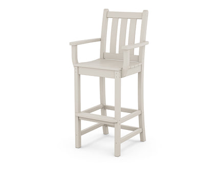 POLYWOOD Traditional Garden Bar Arm Chair