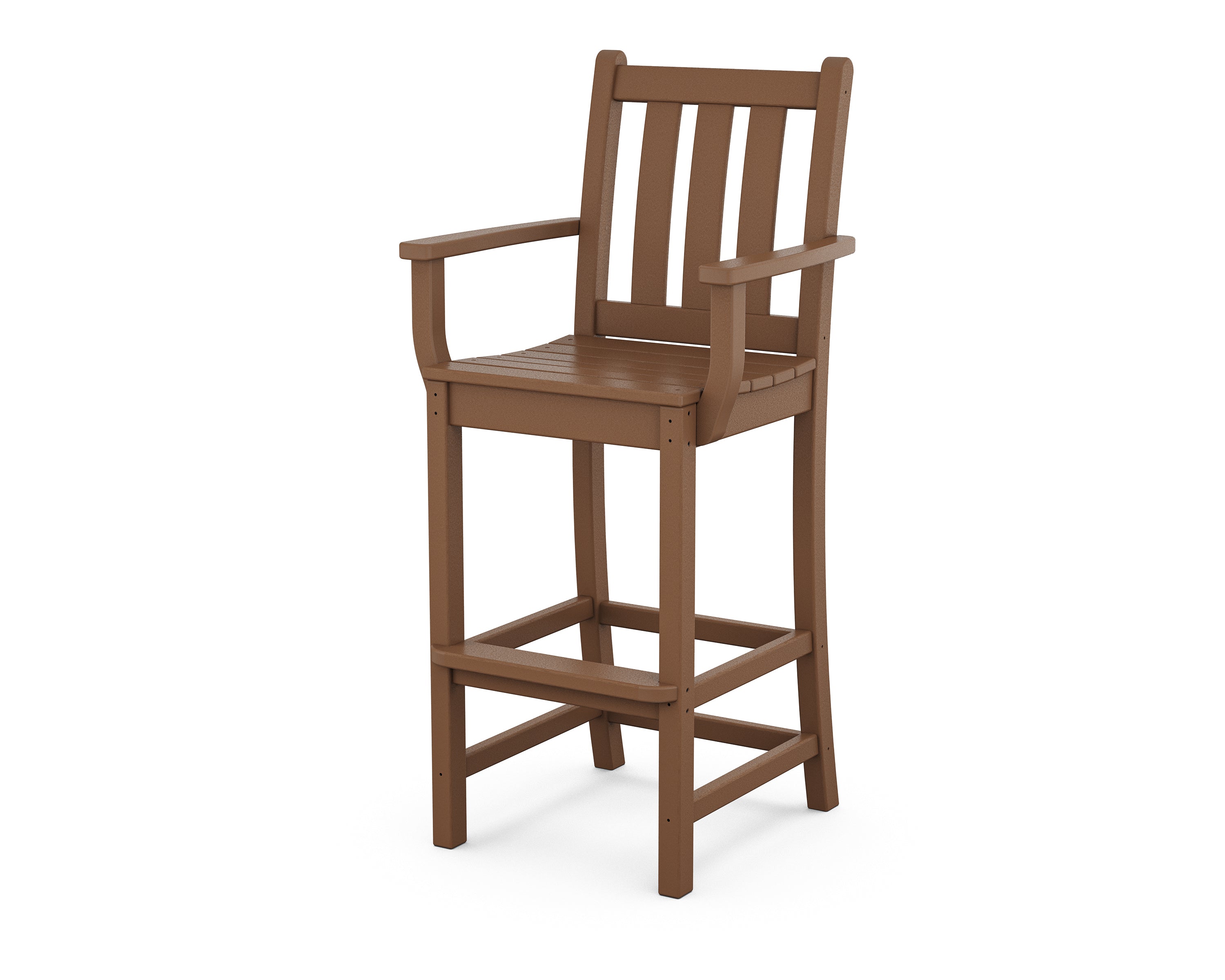 POLYWOOD Traditional Garden Bar Arm Chair