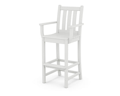 POLYWOOD Traditional Garden Bar Arm Chair