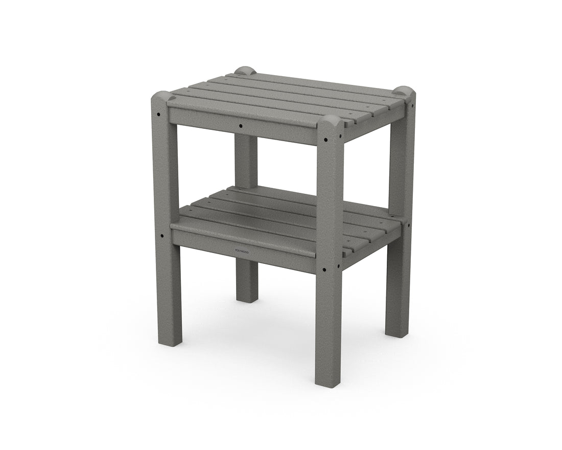 POLYWOOD Two Shelf Side Table