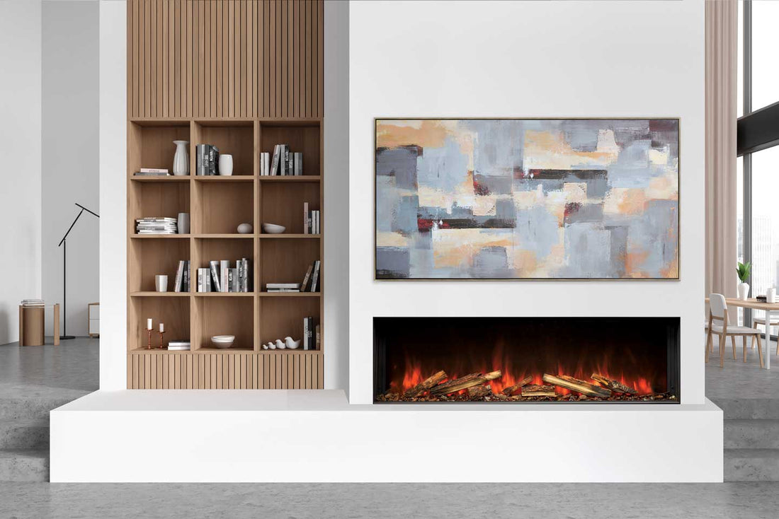 Uptown UE56 Slim Linear Electric Fireplace