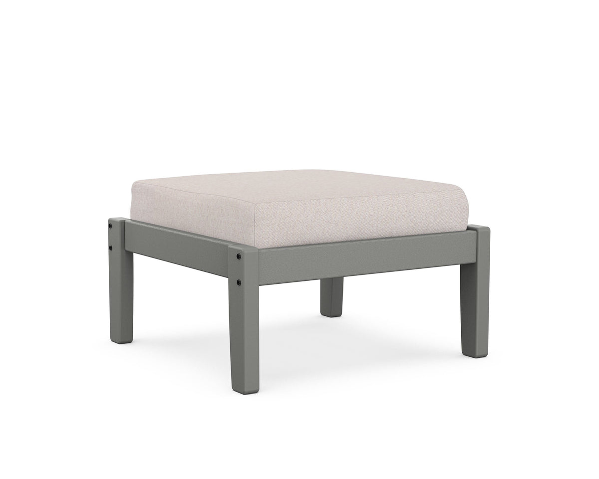 POLYWOOD Deep Seating Ottoman in Slate Grey