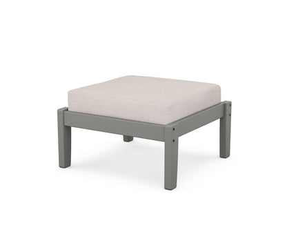 POLYWOOD Deep Seating Ottoman in Slate Grey
