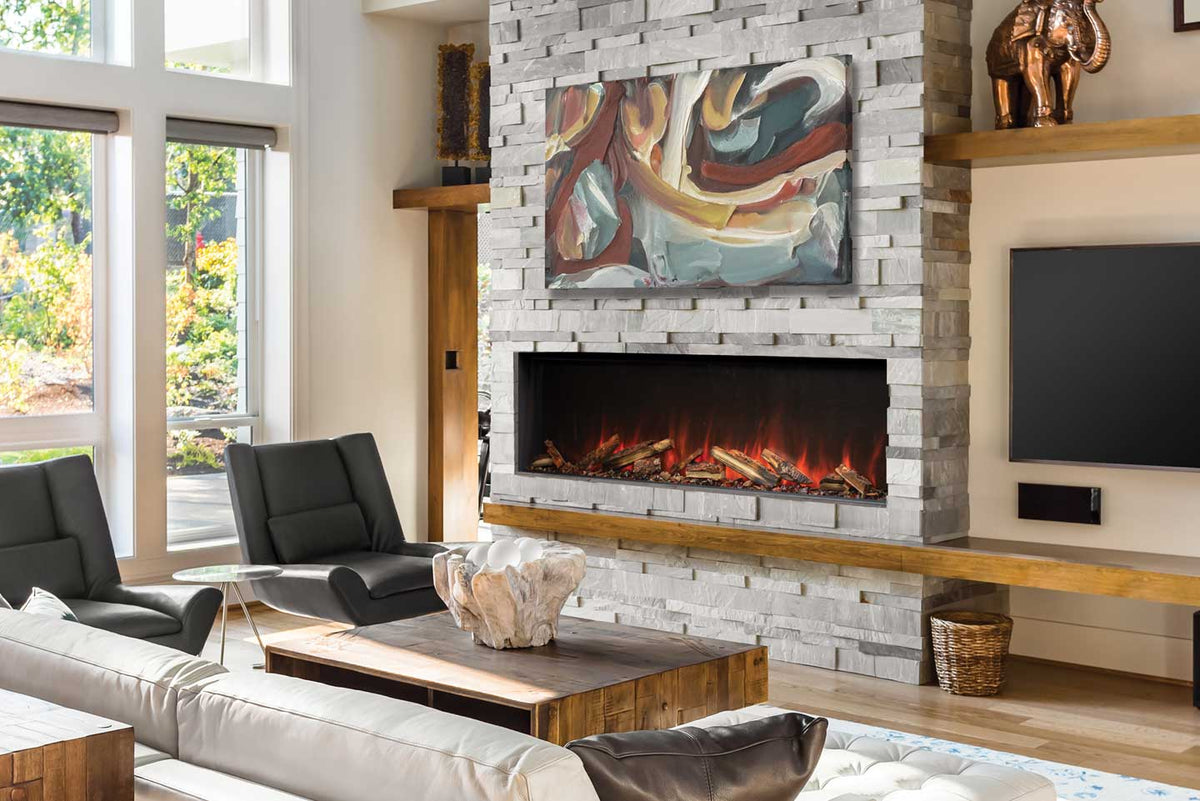 Uptown UE56 Slim Linear Electric Fireplace
