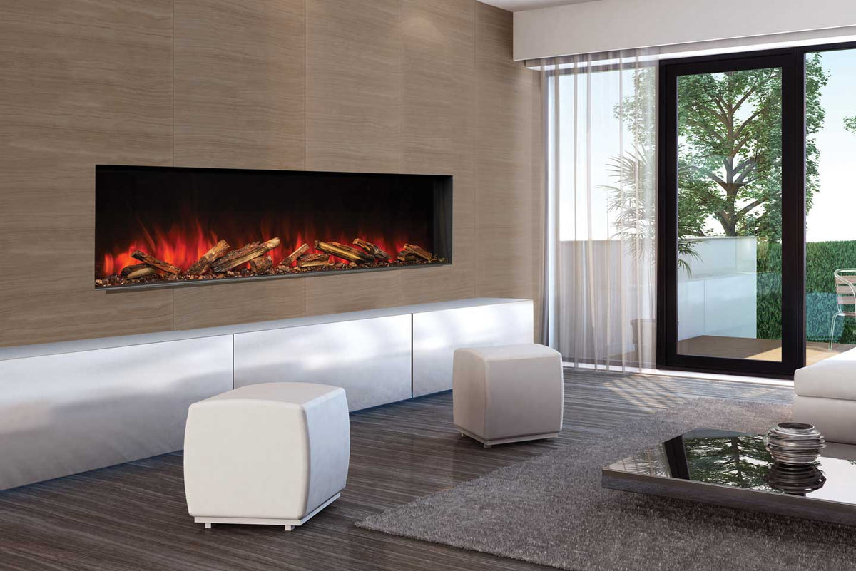 Uptown UE68 Slim Linear Electric Fireplace