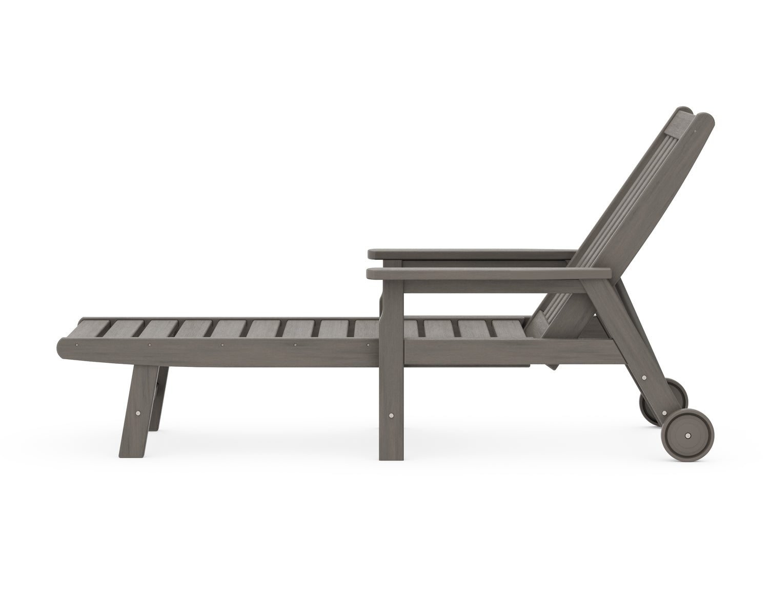 POLYWOOD Vineyard Chaise with Arms and Wheels