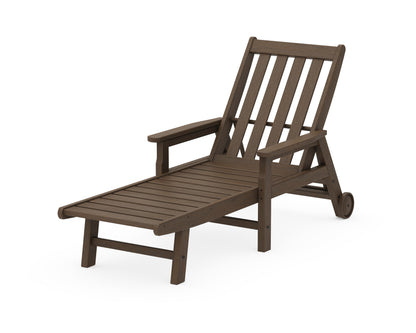 POLYWOOD Vineyard Chaise with Arms and Wheels