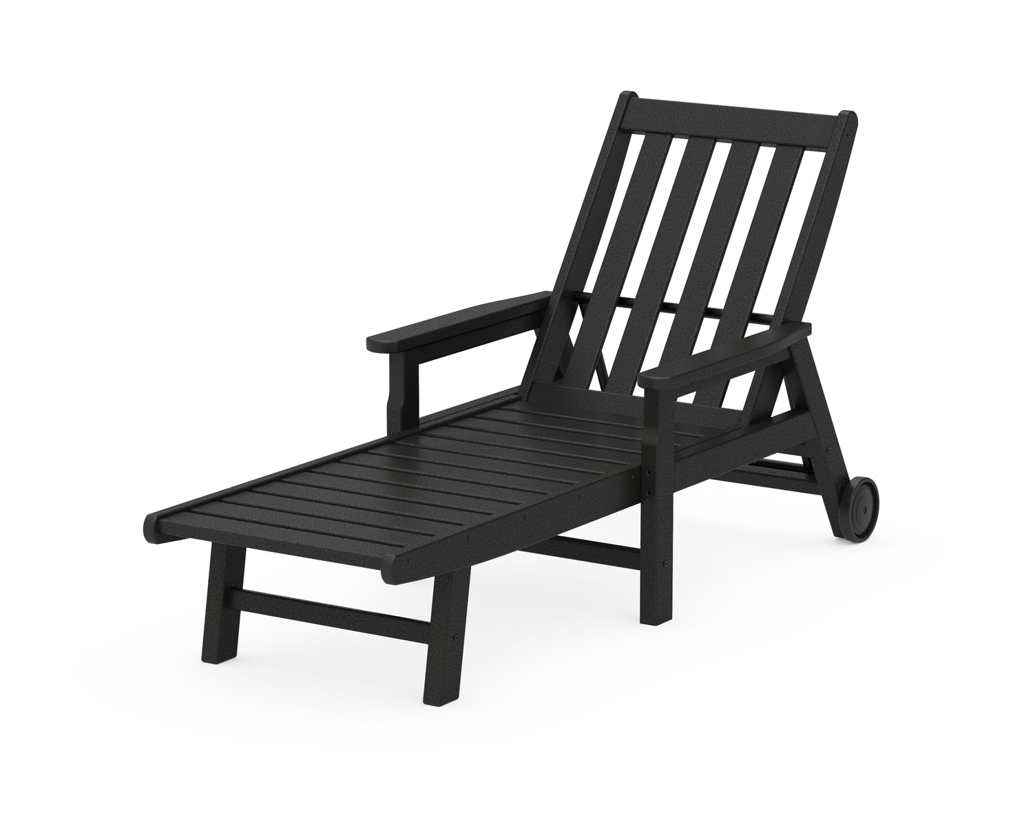 POLYWOOD Vineyard Chaise with Arms and Wheels