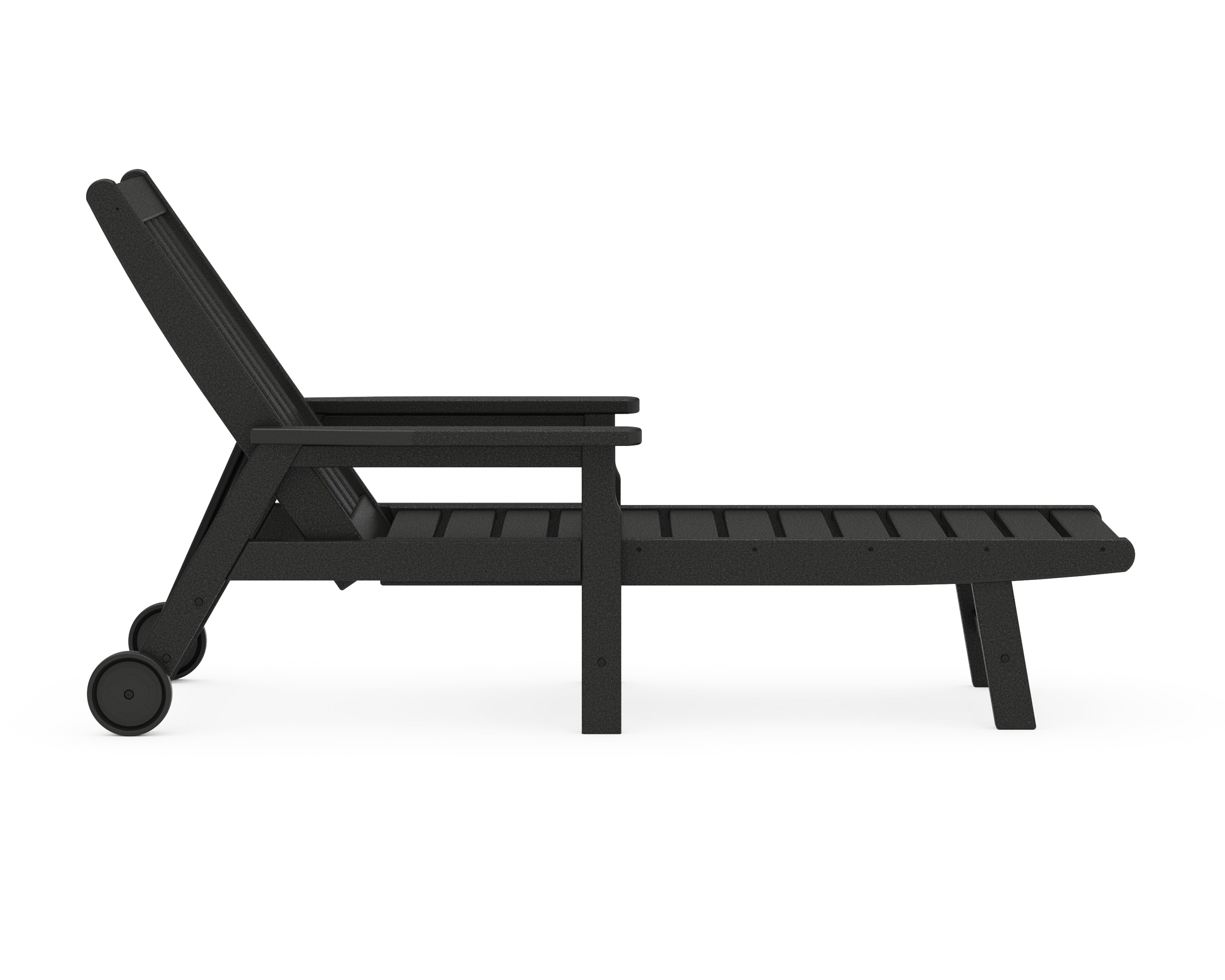 POLYWOOD Vineyard Chaise with Arms and Wheels