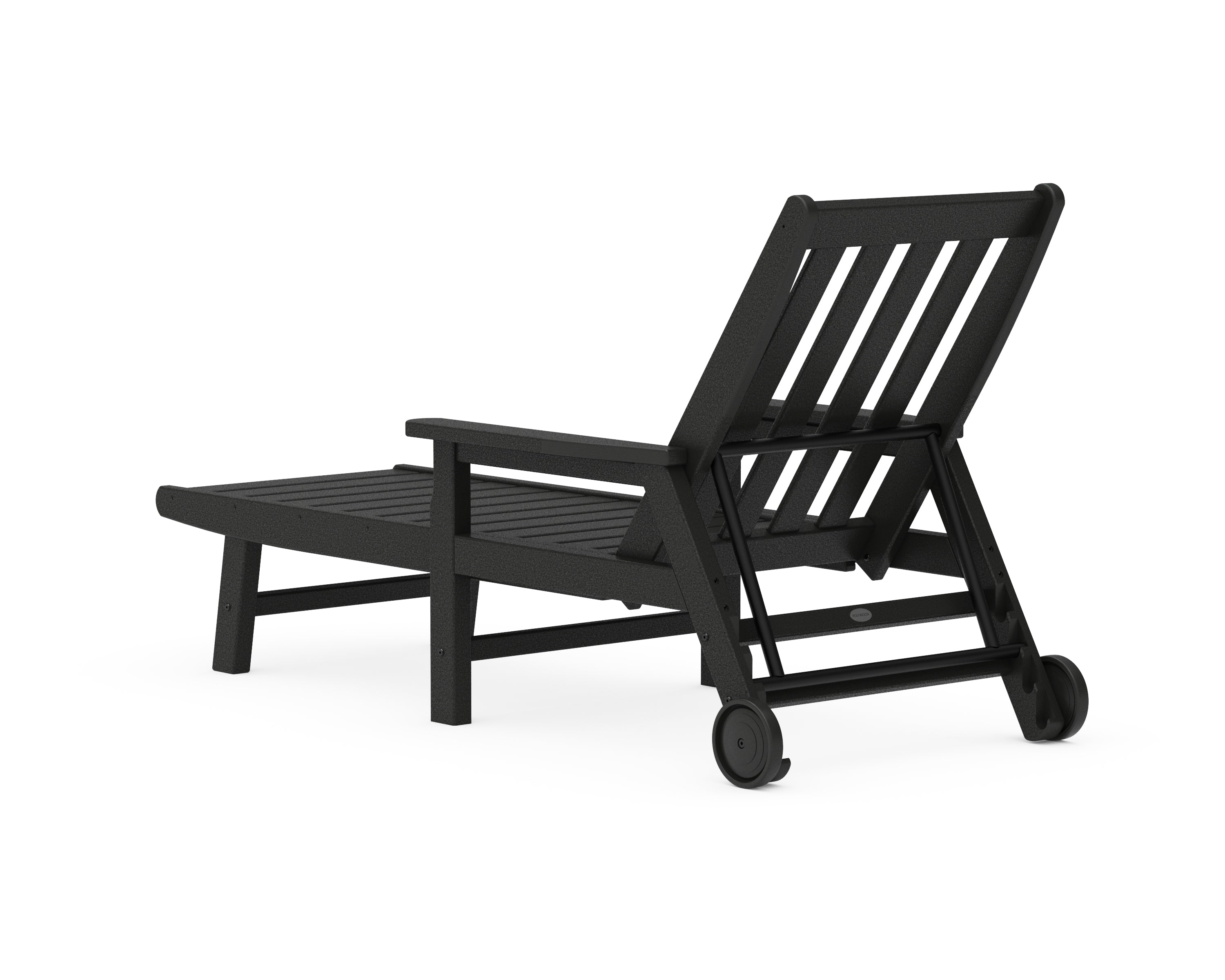 POLYWOOD Vineyard Chaise with Arms and Wheels