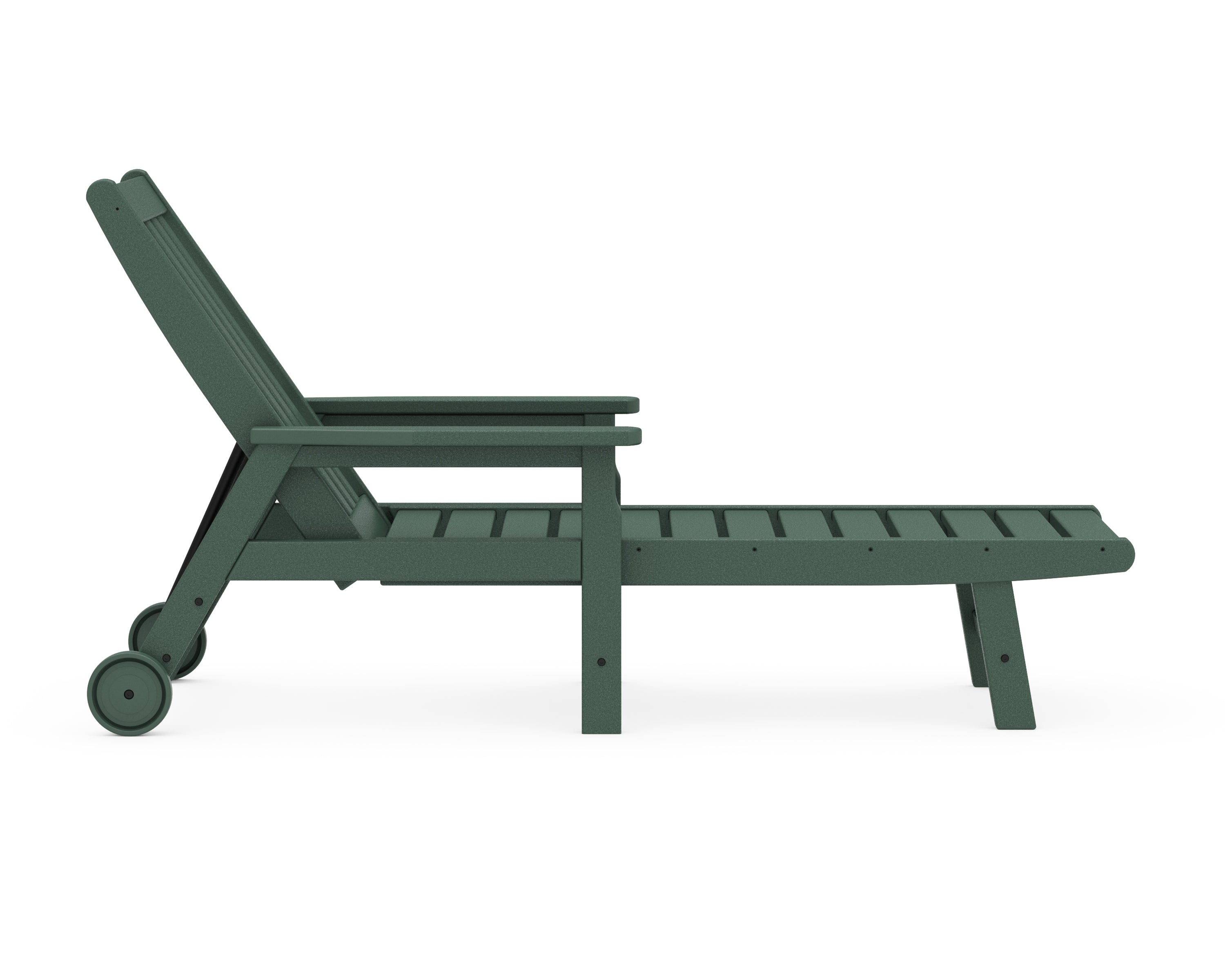 POLYWOOD Vineyard Chaise with Arms and Wheels