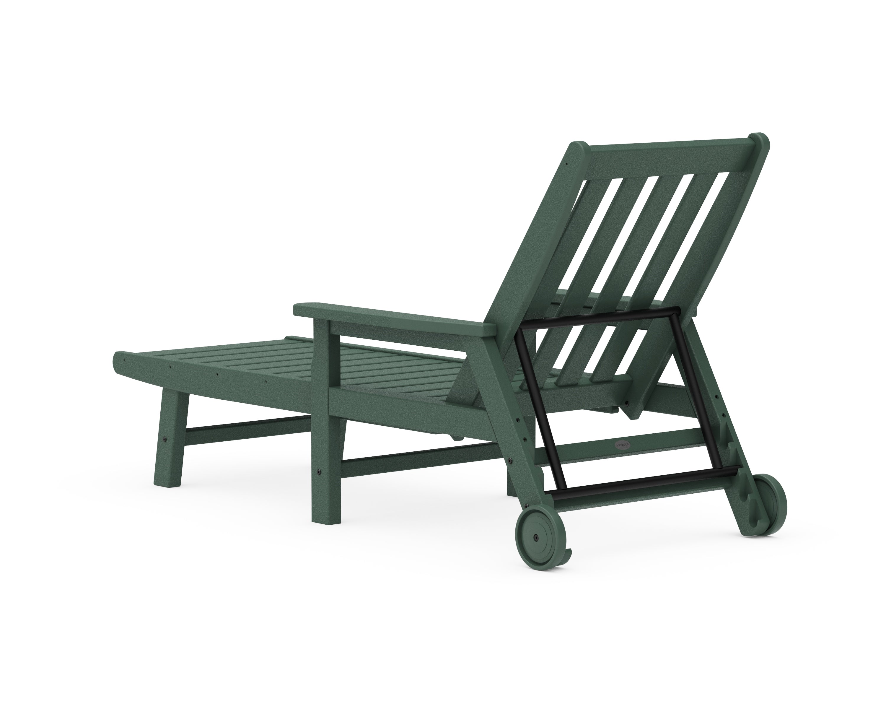 POLYWOOD Vineyard Chaise with Arms and Wheels