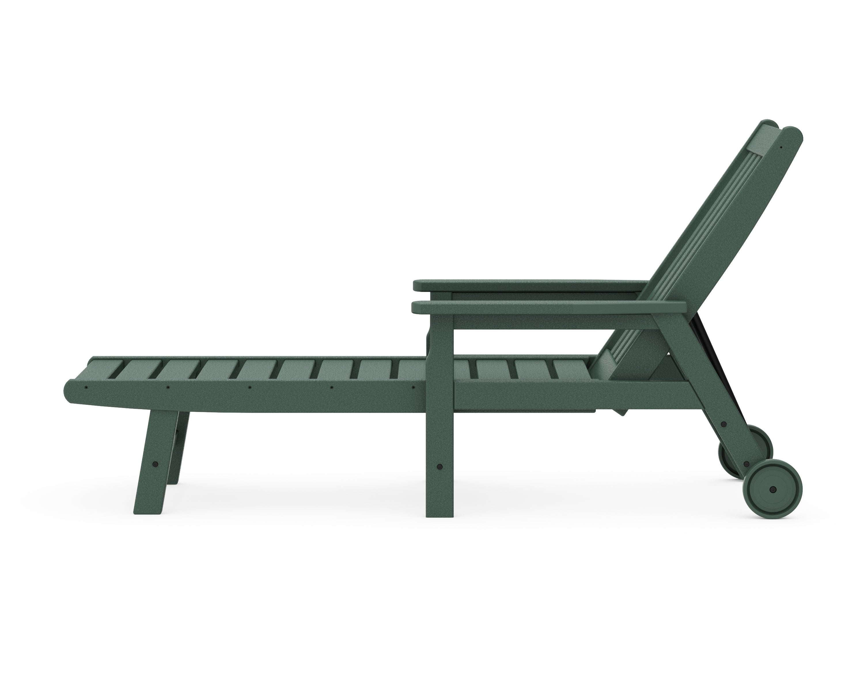 POLYWOOD Vineyard Chaise with Arms and Wheels