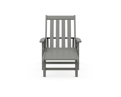 POLYWOOD Vineyard Chaise with Arms and Wheels