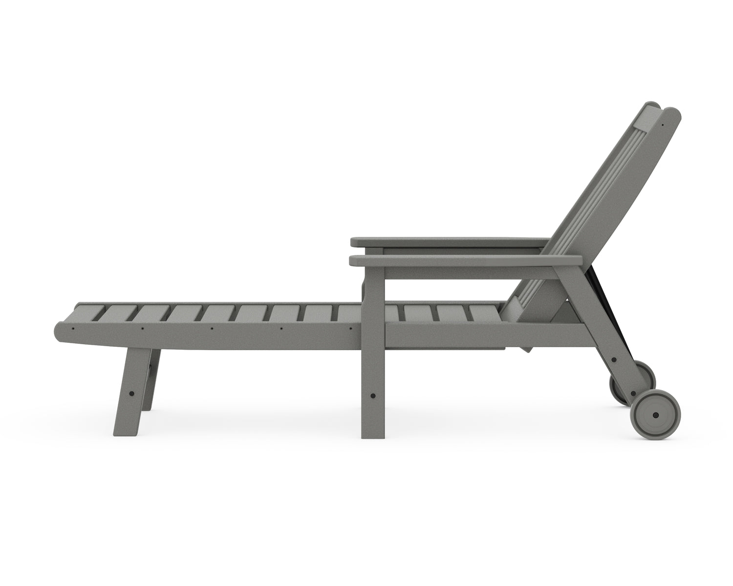 POLYWOOD Vineyard Chaise with Arms and Wheels