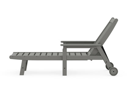 POLYWOOD Vineyard Chaise with Arms and Wheels