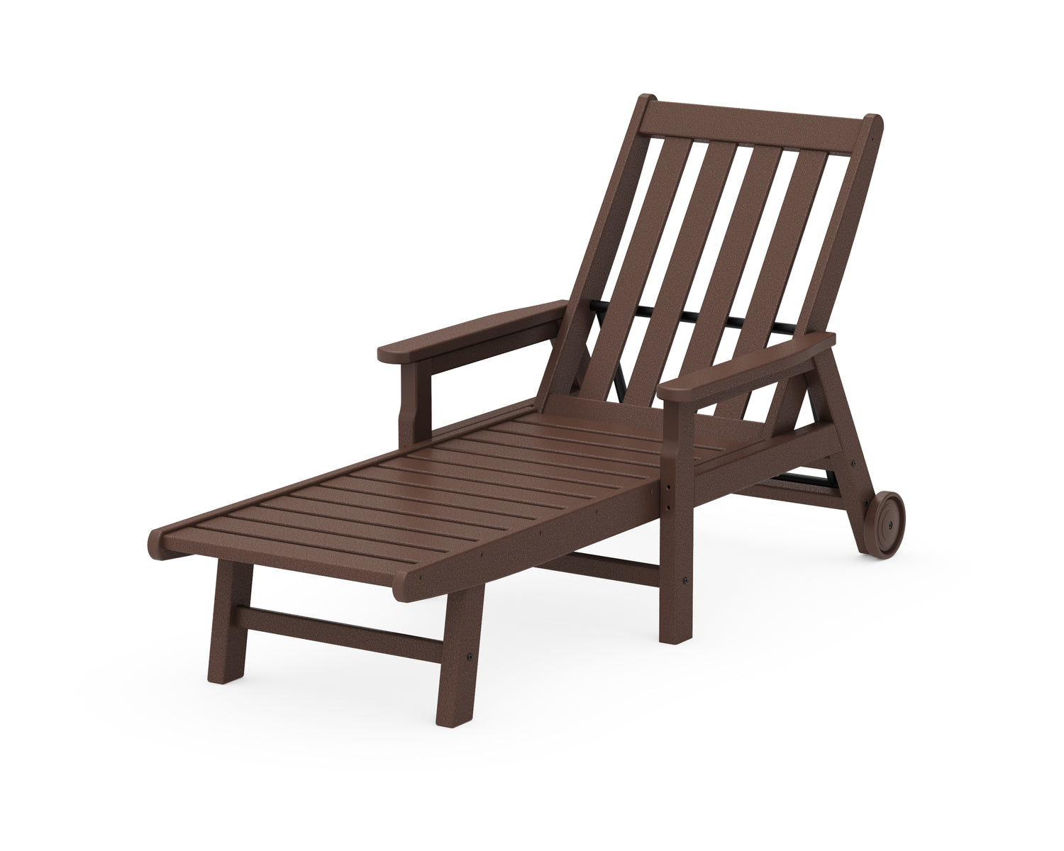 POLYWOOD Vineyard Chaise with Arms and Wheels