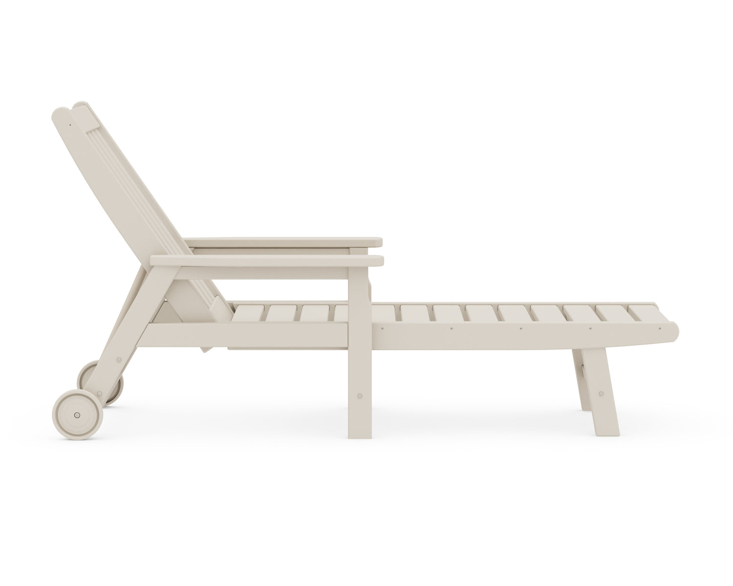 POLYWOOD Vineyard Chaise with Arms and Wheels