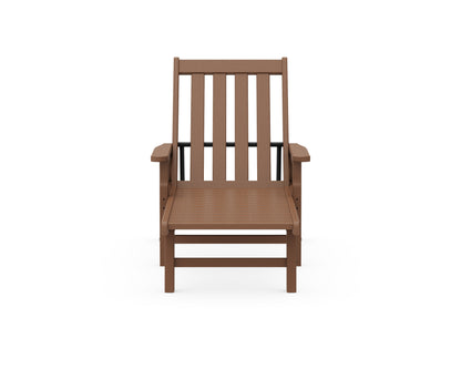 POLYWOOD Vineyard Chaise with Arms and Wheels