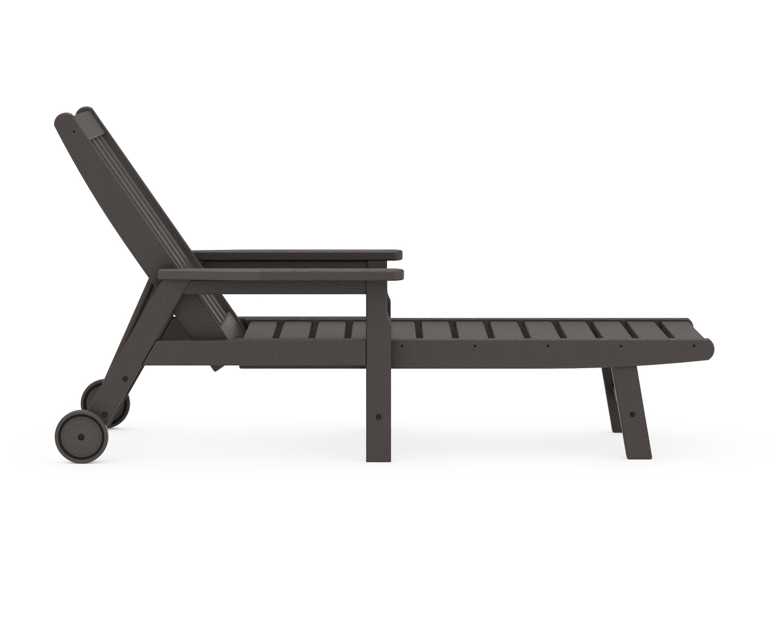 POLYWOOD Vineyard Chaise with Arms and Wheels