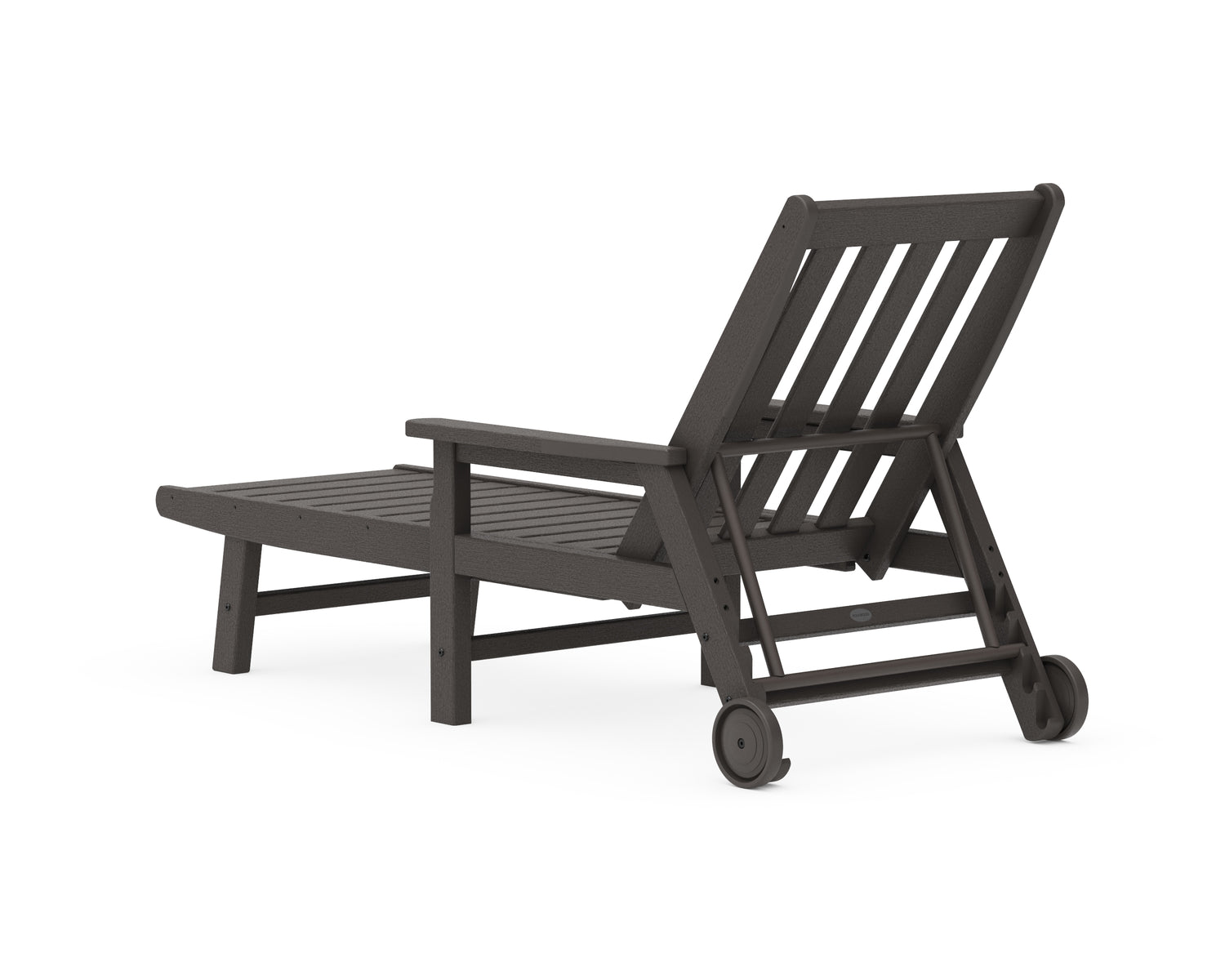 POLYWOOD Vineyard Chaise with Arms and Wheels