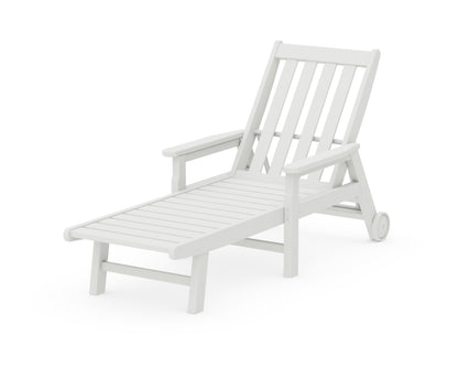 POLYWOOD Vineyard Chaise with Arms and Wheels