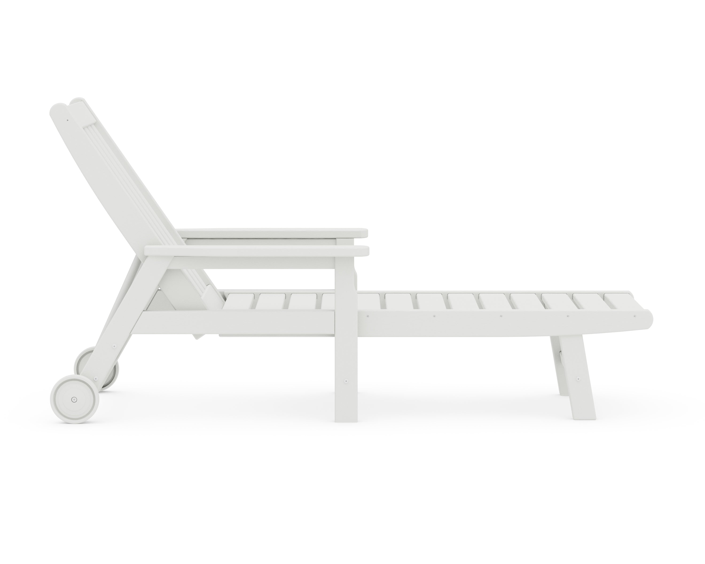 POLYWOOD Vineyard Chaise with Arms and Wheels