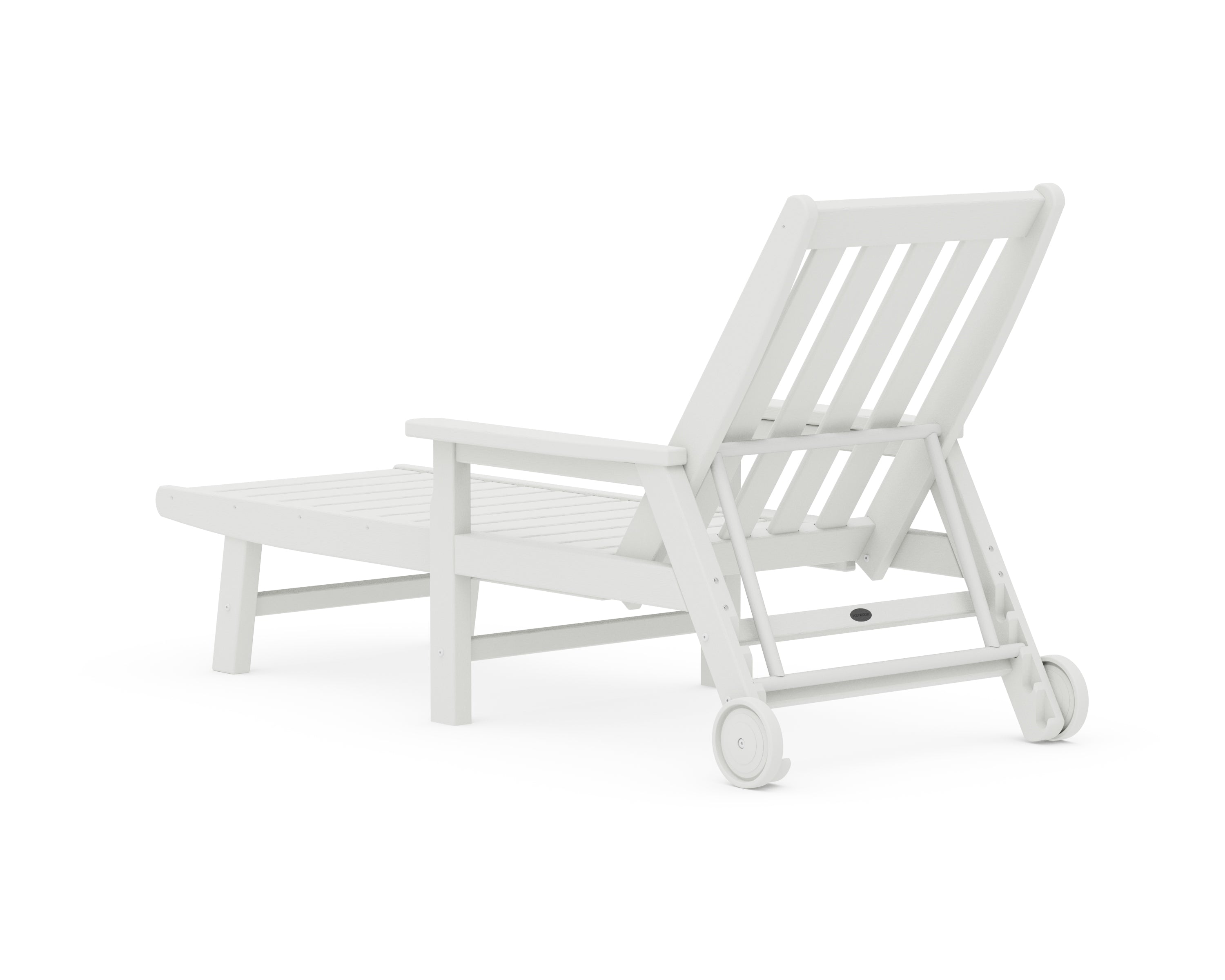 POLYWOOD Vineyard Chaise with Arms and Wheels