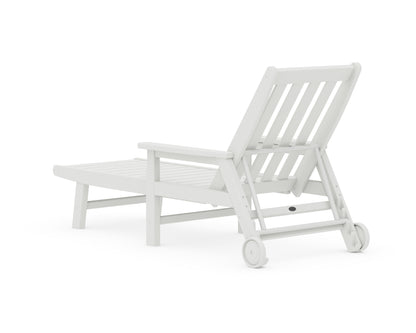 POLYWOOD Vineyard Chaise with Arms and Wheels