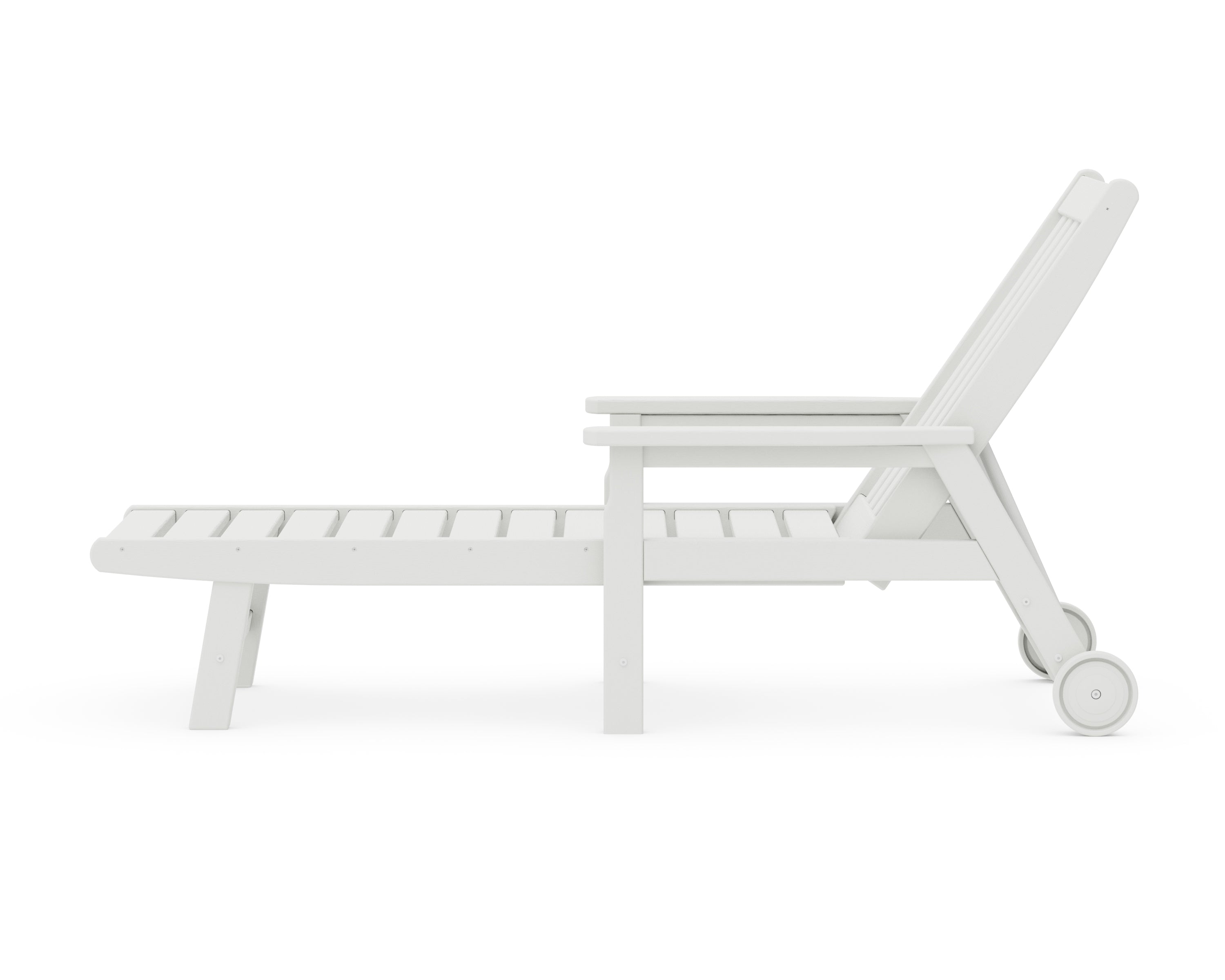 POLYWOOD Vineyard Chaise with Arms and Wheels