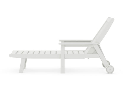 POLYWOOD Vineyard Chaise with Arms and Wheels