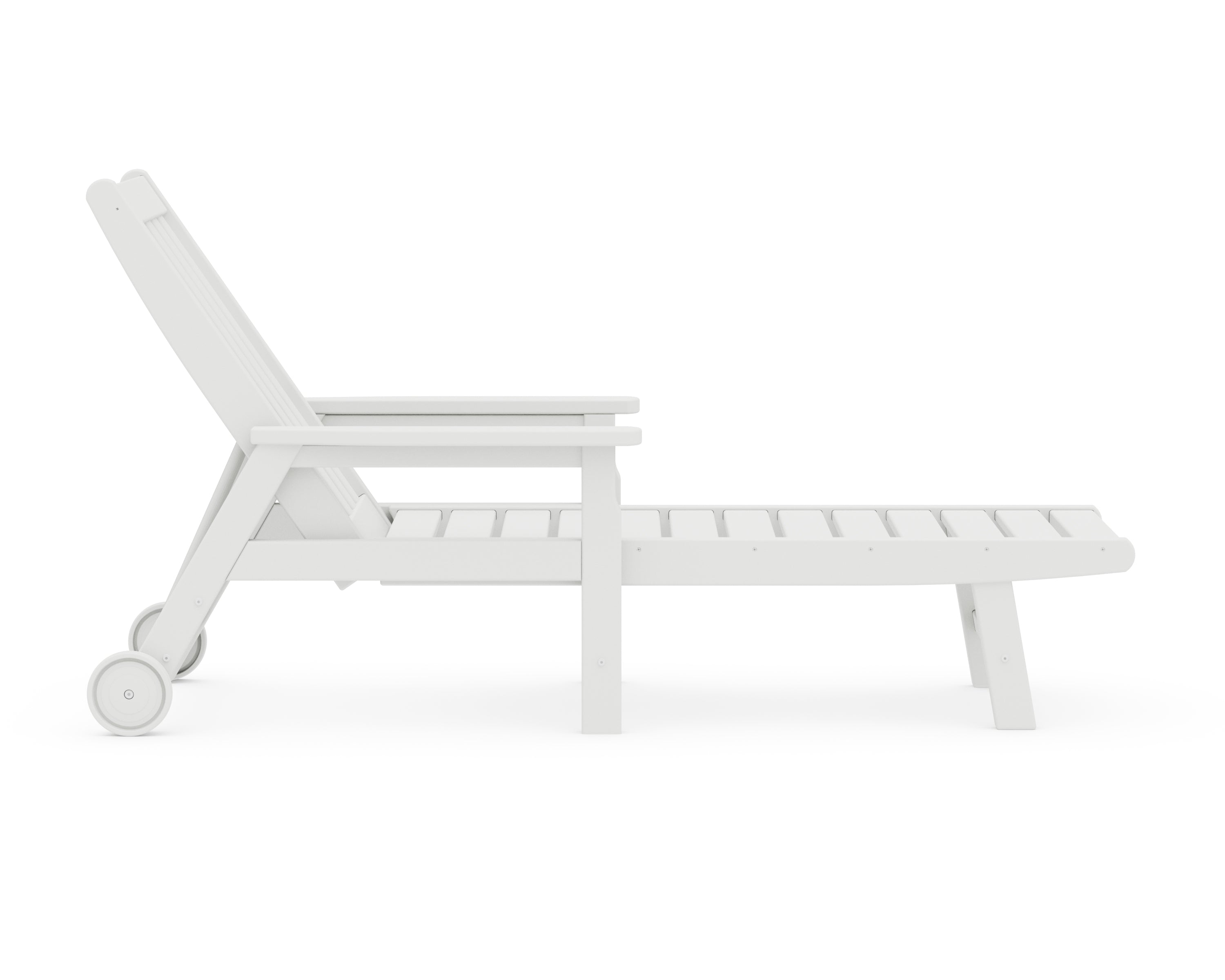 POLYWOOD Vineyard Chaise with Arms and Wheels