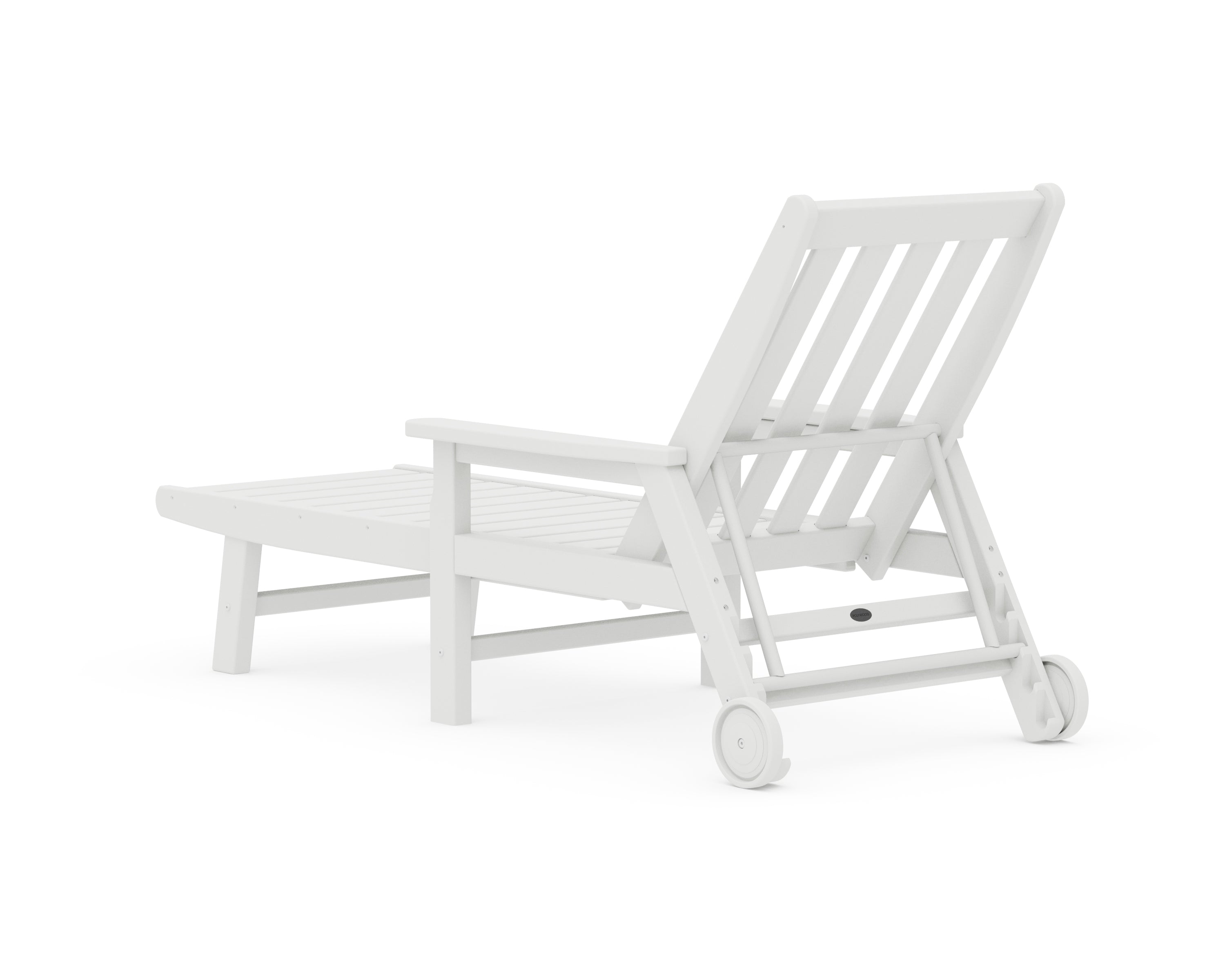 POLYWOOD Vineyard Chaise with Arms and Wheels
