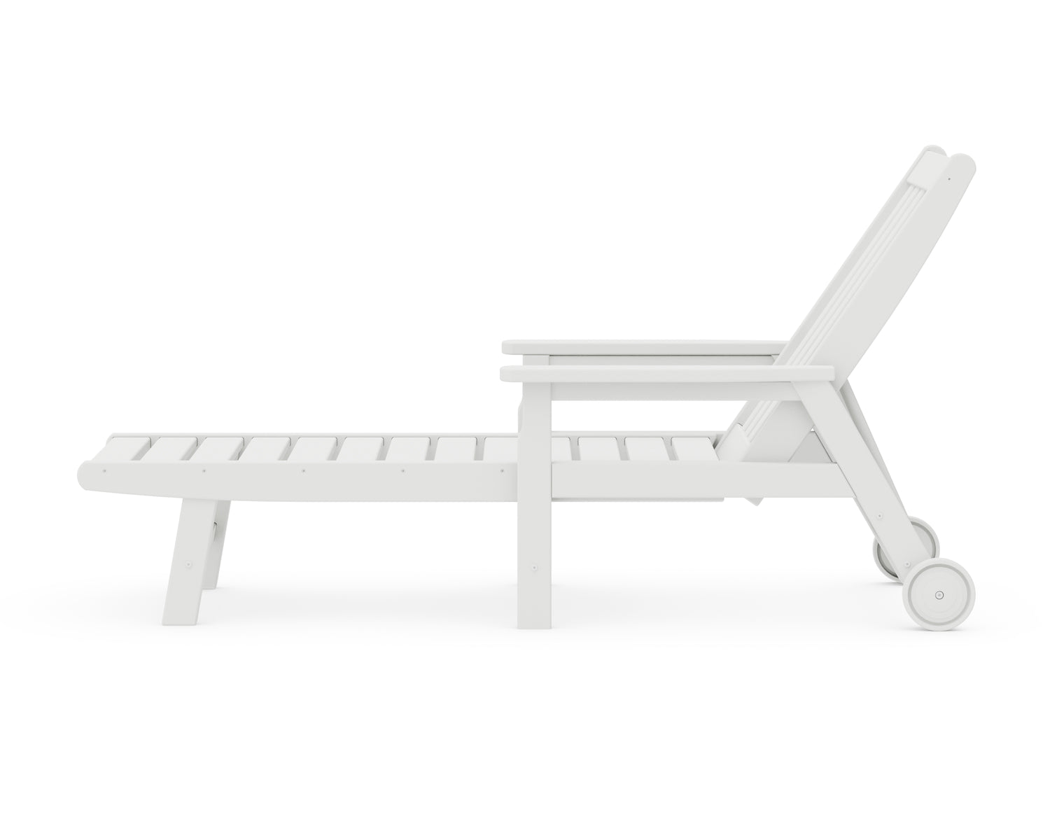 POLYWOOD Vineyard Chaise with Arms and Wheels