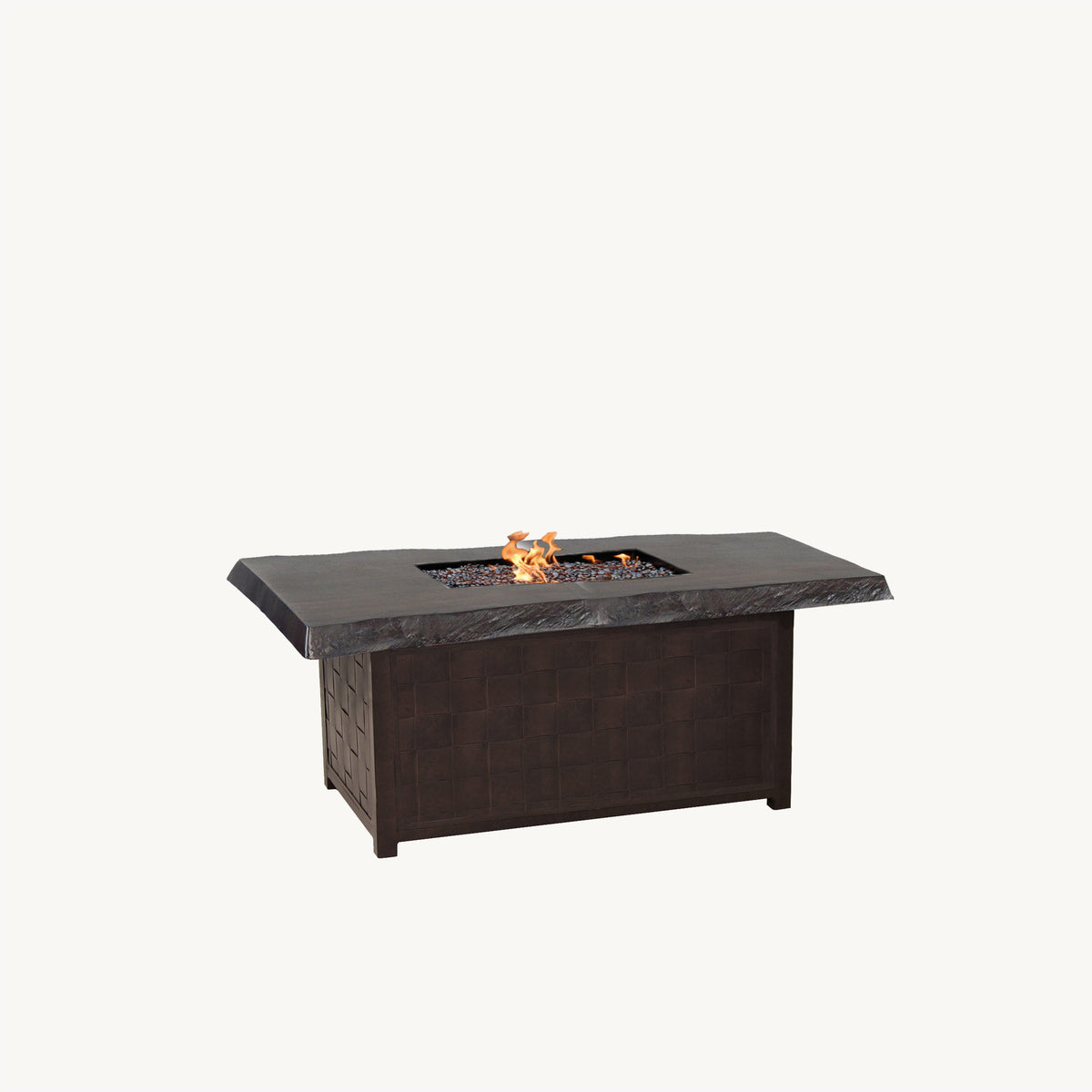 Castelle Classical Rectangular Coffee Table with Firepit