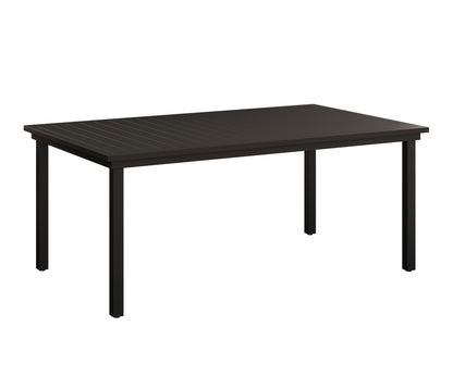 Berlin Gardens Vida 44"x73" Table - Aluminum Top in Black