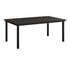 Berlin Gardens Vida 44"x73" Table - Aluminum Top in Black