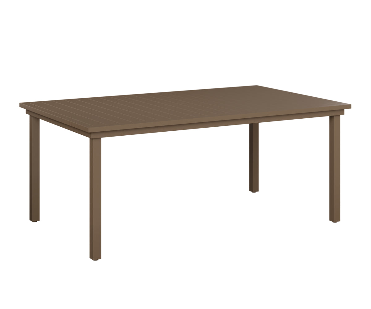 Berlin Gardens Vida 44"x73" Table - Aluminum Top in Clay