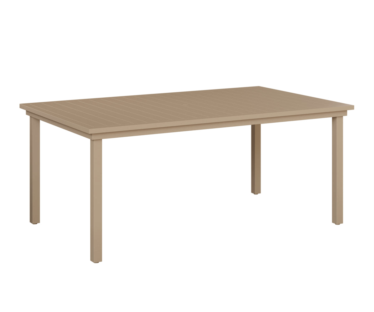 Berlin Gardens Vida 44"x73" Table - Aluminum Top in Sahara Speckle