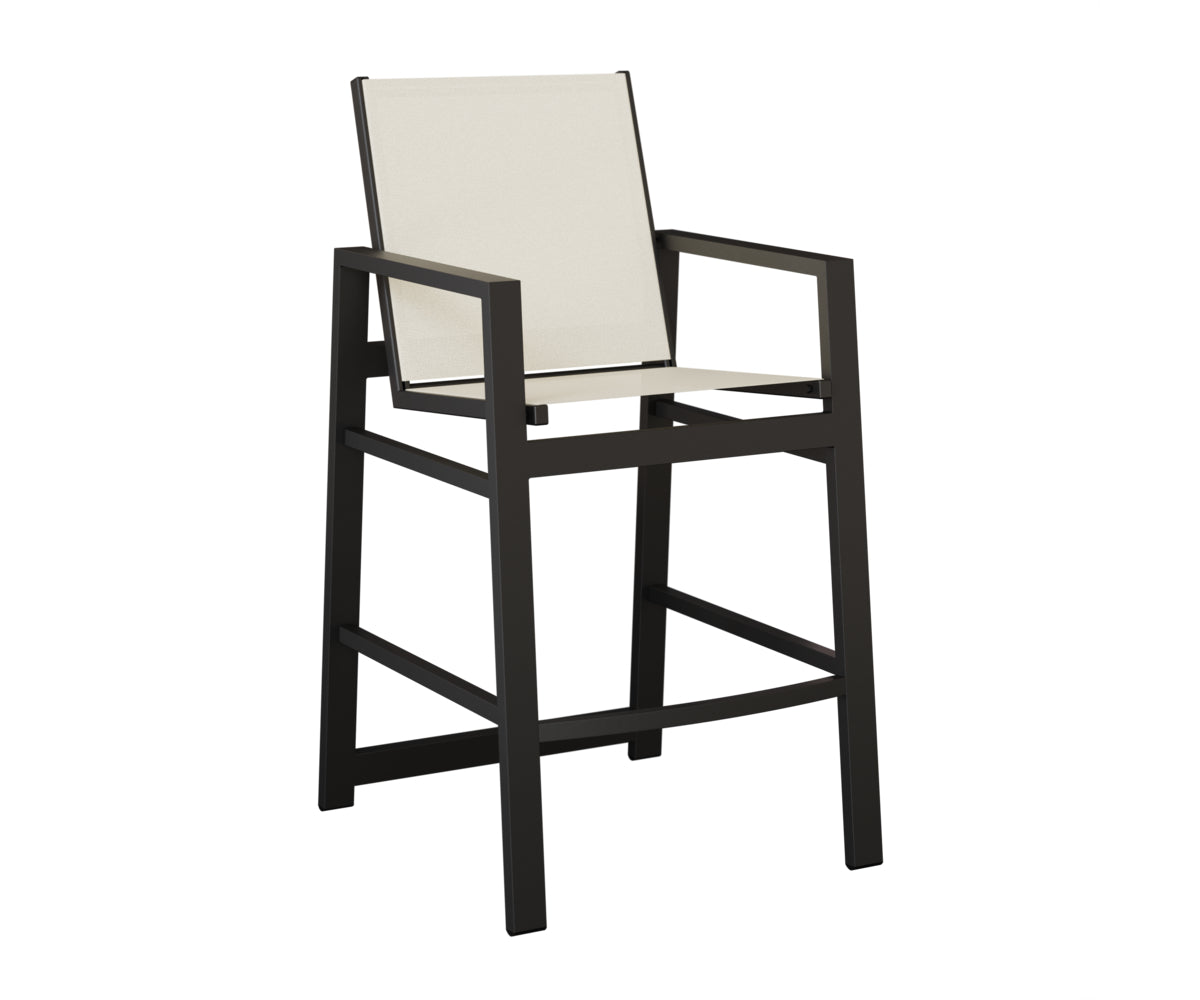 Berlin Gardens Vida Sling Bar Chair in Black