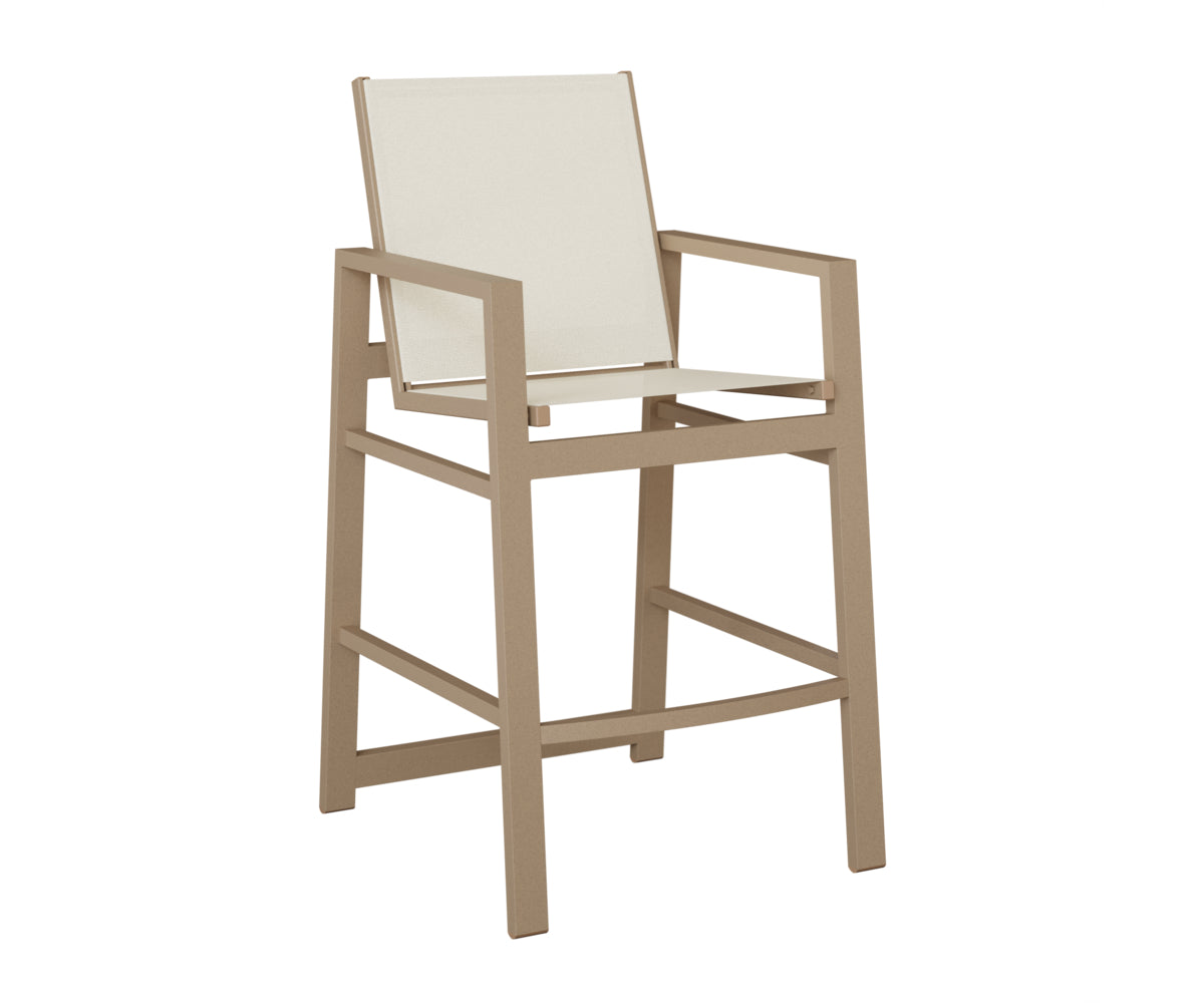 Berlin Gardens Vida Sling Bar Chair in Oak Wood Vein