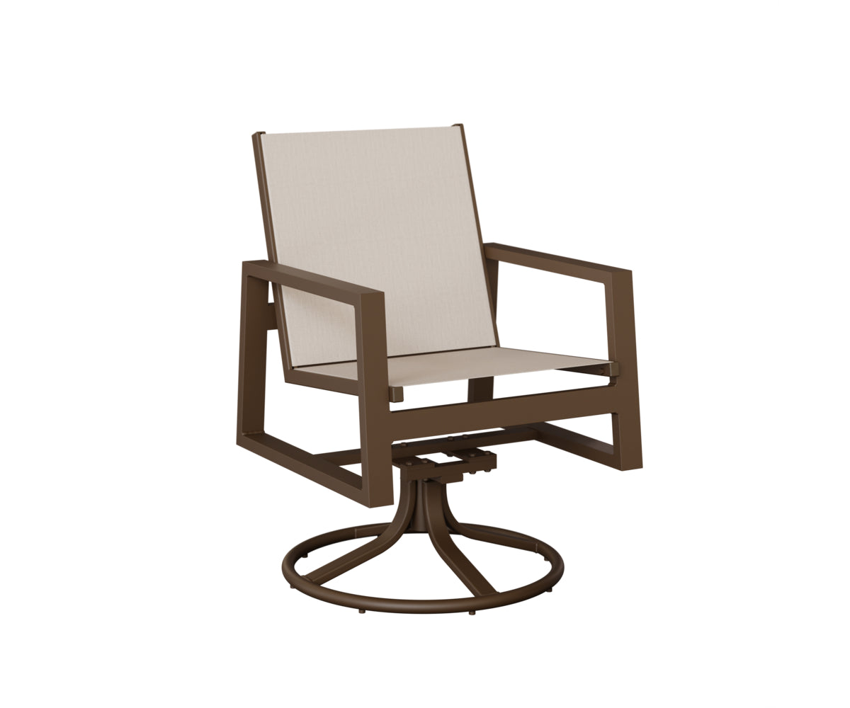 Berlin Gardens Vida Sling Swivel Rocker Dining Chair, lifestyle photo 1