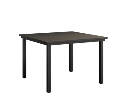Berlin Gardens Vida 44" Square Table - Aluminum Top in Black