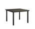 Berlin Gardens Vida 44" Square Table - Aluminum Top in Black