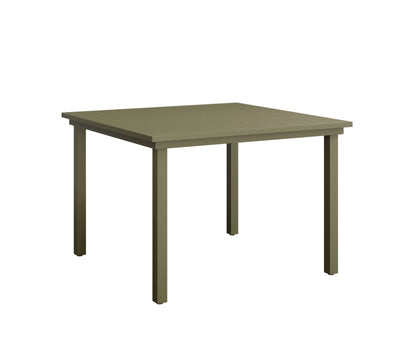 Berlin Gardens Vida 44" Square Table - Aluminum Top in Green Sage