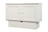 Cottage White Murphy Bed closed cabinet
